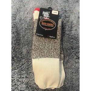 Original Rockford Red Heel Monkey Socks 1 Pair Large Size 9-11 1/2 #6851
